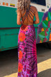 Karleedress Strappy Backless Tie Dye Maxi Dress