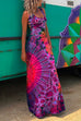 Karleedress Strappy Backless Tie Dye Maxi Dress