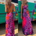 Karleedress Strappy Backless Tie Dye Maxi Dress