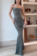 Karleedress Sheer Embellished Scoop Neck Cami Maxi Evening Gown