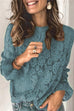 Karleedress Lace Hollow Out Long Sleeves Tops