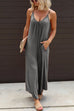 Karleedress Solid Scoop Neck Wide Leg Baggy Cami Jumpsuit