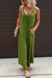 Karleedress Solid Scoop Neck Wide Leg Baggy Cami Jumpsuit