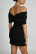 Karleedress Bow Off Shoulder Bodycon Mini Party Dress