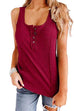 Karleedress Buttons Sleeveless Stretchy Top