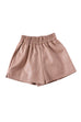 Karleedress Elastic Waist Pocketed Faux Leather Shorts