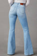 Karleedress Distressed Bell Bottoms Ripped Trendy Jeans