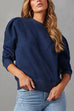 Karleedress Crewneck Puff Sleeves Comfy Sweatshirt