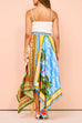 Karleedress Asymmetric Hem Resort Print Maxi Skirt