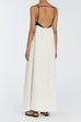 Karleedress Backless Color Block Splice Swing Maxi Cami Dress