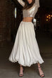 Karleedress Funky Solid A-line Maxi Lantern Skirt