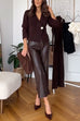 Karleedress Chicest V Neck Button Up Sweater Cardigan