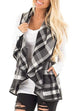 Karleedress Pockets Plaid Jacket Vest