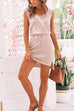 Karleedress Butterfly On Shoulder Sleeveless Tie Waist Mini Dress