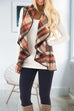 Karleedress Pockets Plaid Jacket Vest