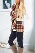 Karleedress Pockets Plaid Jacket Vest