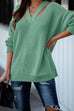 Karleedress V Neck Long Sleeve Solid Knitting Top