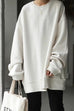 Karleedress Crewneck Long Sleeve Oversized Solid Sweatshirt