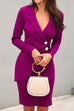 Karleedress Fashion Style Wrap V Neck Buttons Bodycon Dress