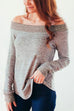 Karleedress Casual Off Shoulder Long Sleeve Knit Sweater