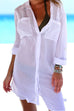 Karleedress Long Sleeve Beach Blouse Shirt with Pockets