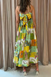 Karleedress Bow Knot Back Dinosaur Printed Cami Maxi Holiday Dress