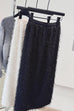 Karleedress Elastic Waist Fringed Maxi Skirt