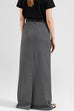 Karleedress Elegant High Waist Back Slit Maxi Skirt