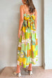 Karleedress Bow Knot Back Dinosaur Printed Cami Maxi Holiday Dress