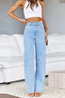 Karleedress Distressed Wide Leg Boyfriend Denim Pants