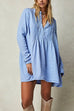 Karleedress Long Sleeves Button Up Mini Shirt Dress