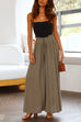 Karleedress Drawstring Elastic Waist Wide Leg Baggy Pants(5 Colors Available)