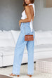 Karleedress Distressed Wide Leg Boyfriend Denim Pants