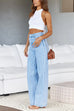 Karleedress Distressed Wide Leg Boyfriend Denim Pants