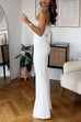 Karleedress Strapless Feather Tube Top Flare Bottoms Jumpsuit