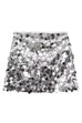 Karleedress Elastic Waist Sequin Paillette Mini Skirt