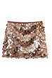 Karleedress Elastic Waist Sequin Paillette Mini Skirt