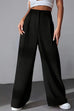 Karleedress High Rise Wide Leg Pocketed Baggy Pants