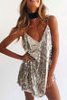 Karleedress V Neck Sequin Cami Mini Party Dress