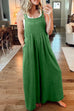 Karleedress Buttons Pockets Wide Leg Palazzo Overalls