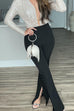 Karleedress High Rise Slit Bell Bottoms Skinny Pants