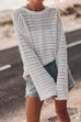 Karleedress Crewneck Long Sleeves Hollow Out Boho Knitting Pullovers