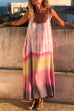 Karleedress Spaghetti Strap Sleeveless Tie Dye Maxi Dress