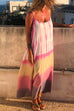 Karleedress Spaghetti Strap Sleeveless Tie Dye Maxi Dress