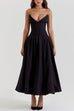 Karleedress V Neck Strapless Corset Swing Maxi Dress