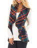 Karleedress Pockets Plaid Jacket Vest