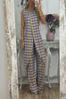 Karleedress Printed High Slit Long Tank Top and Bell Bottoms Pants Set