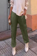 Karleedress Casual Pocketed Cargo Satin Jogger Pants