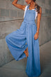 Karleedress Pocketed Wide Leg Baggy Denim Overalls