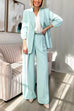 Chicest High Waist Power Suit Wide Leg Pants